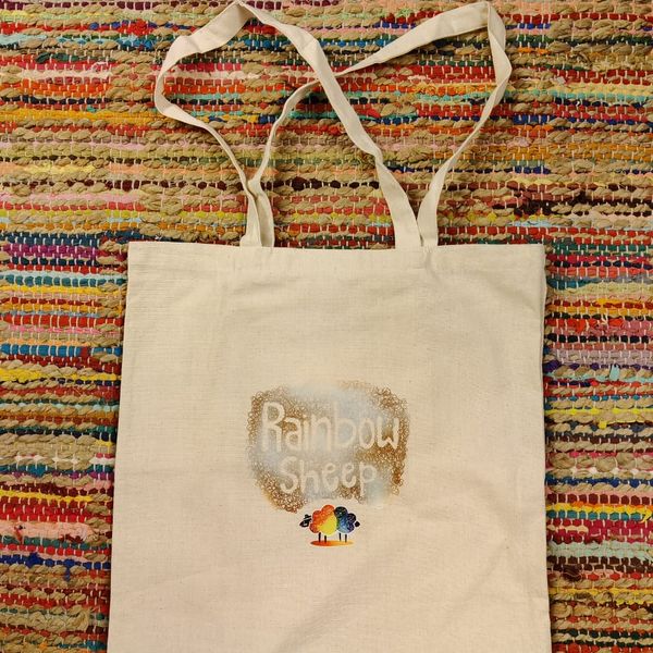 Rainbow Sheep Tote Bag